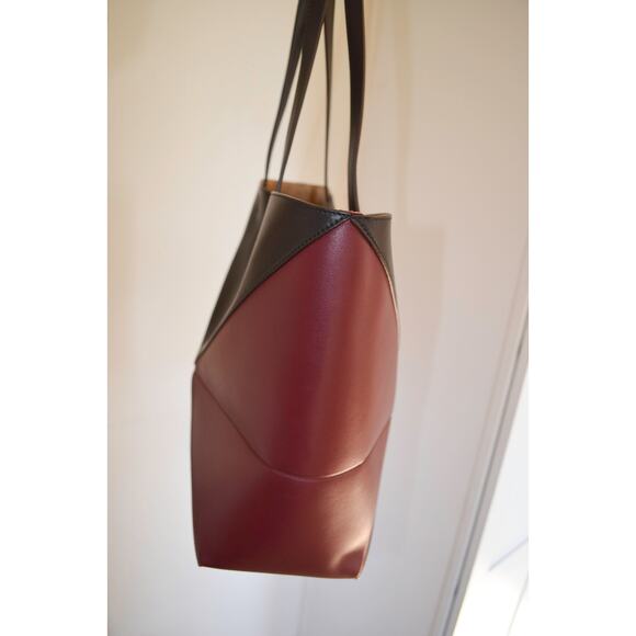 Loewe Puzzle Fold Tote Crimson/Dark Bordeaux Bag Women - Picture 7 of 12